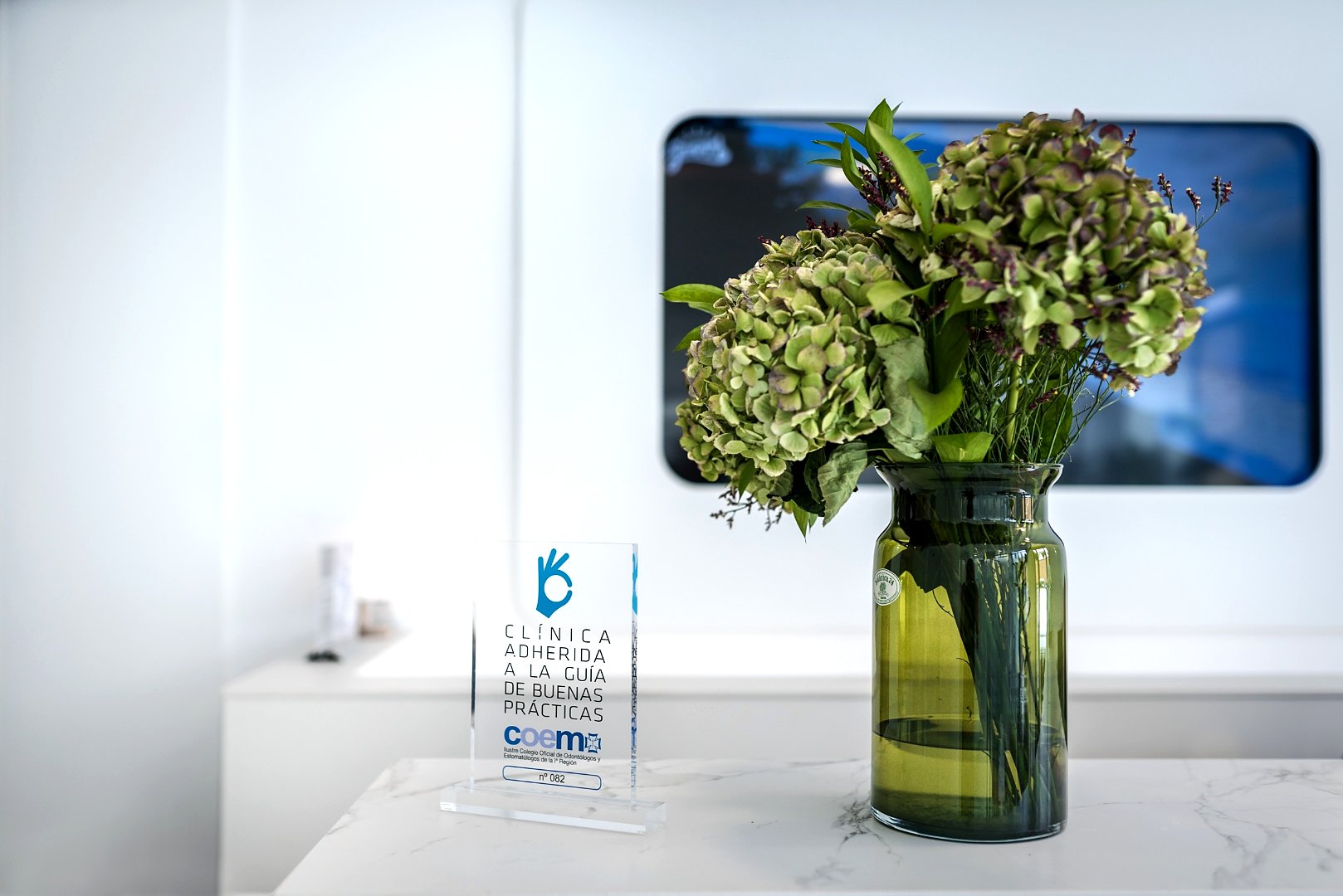 Recepción de la clínica dental Smilelife