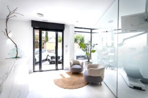 Sala de espera de la Clínica Dental Smilelife Fuenlabrada