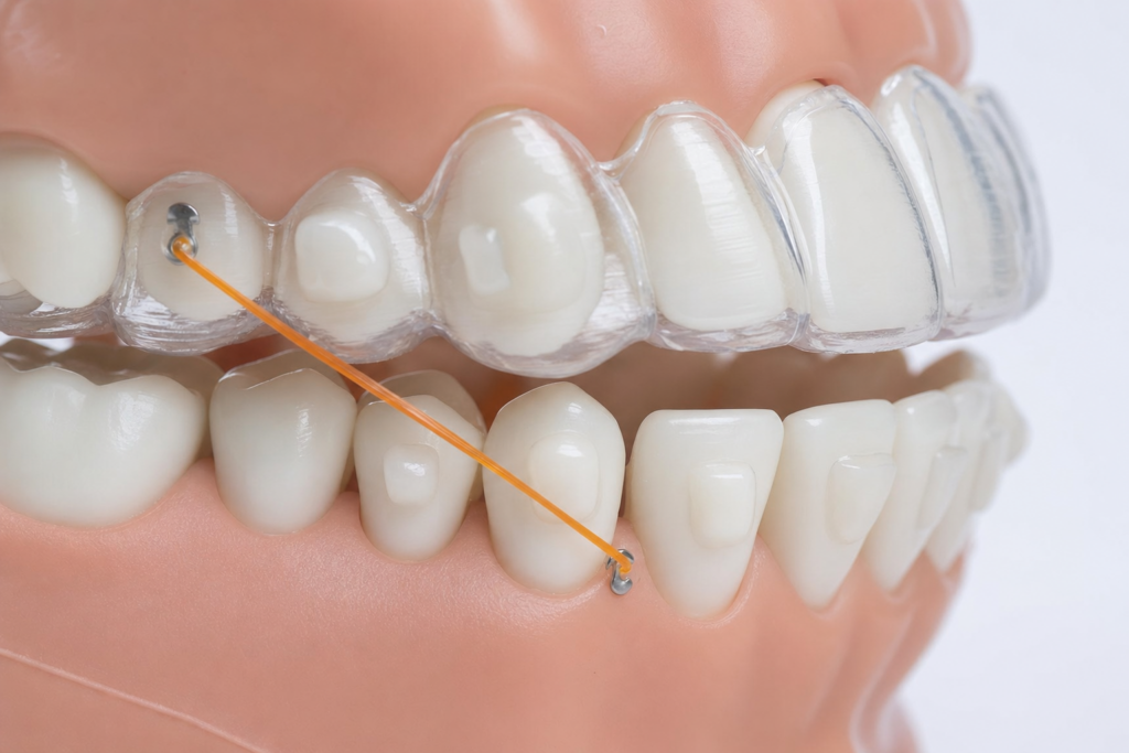 attachments elasticos Invisalign Smilelife Madrid