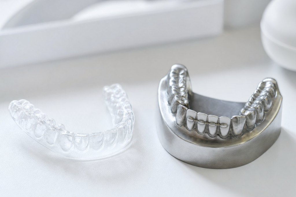 retencion post ortodoncia ferula retenedor fijo Smilelife Madrid